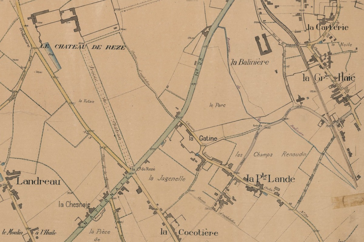 AMRezé_1934-REZE-sud-ouest-Baliniere-Chateau-Cocotiere