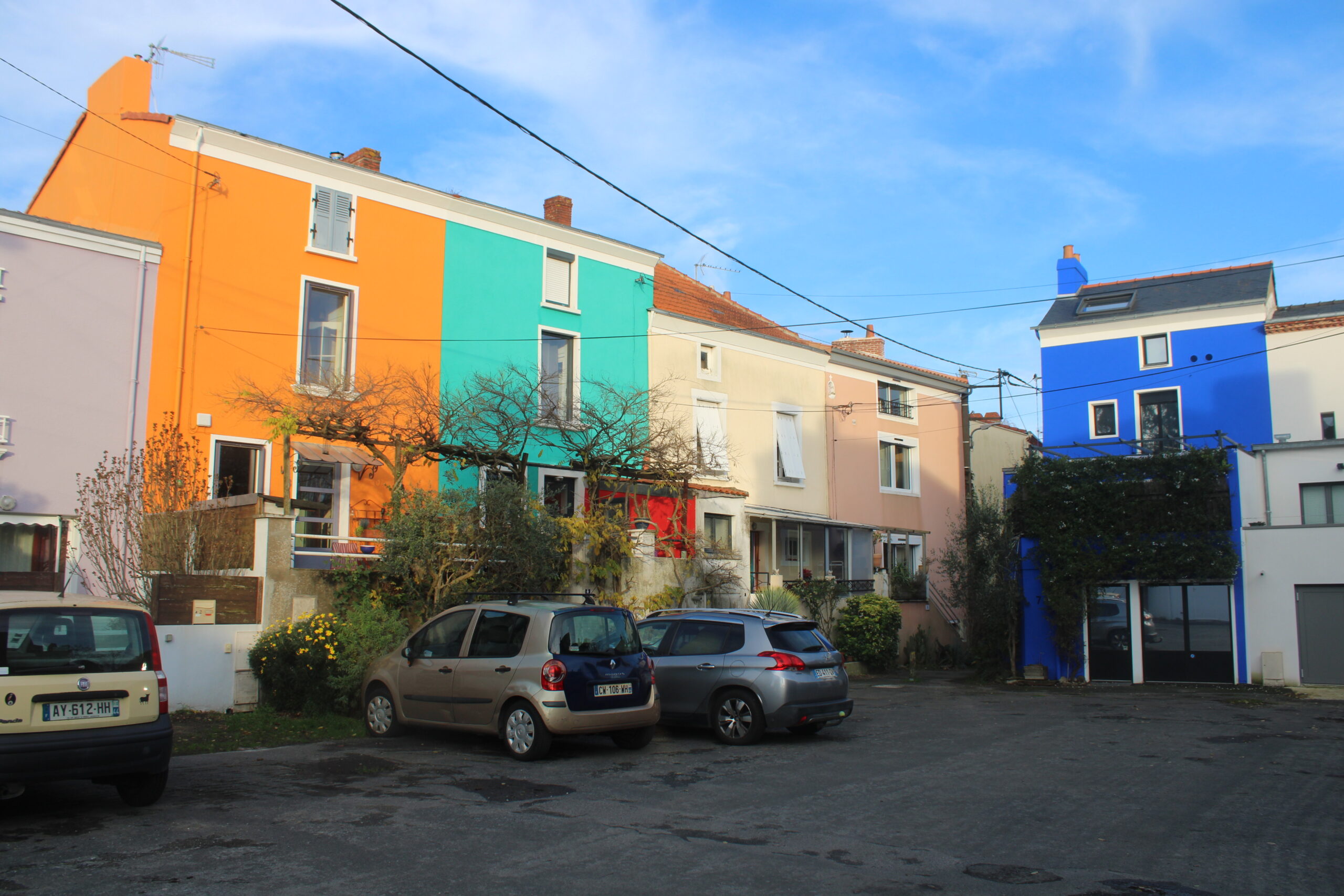 La couleur des façades des maison est libre